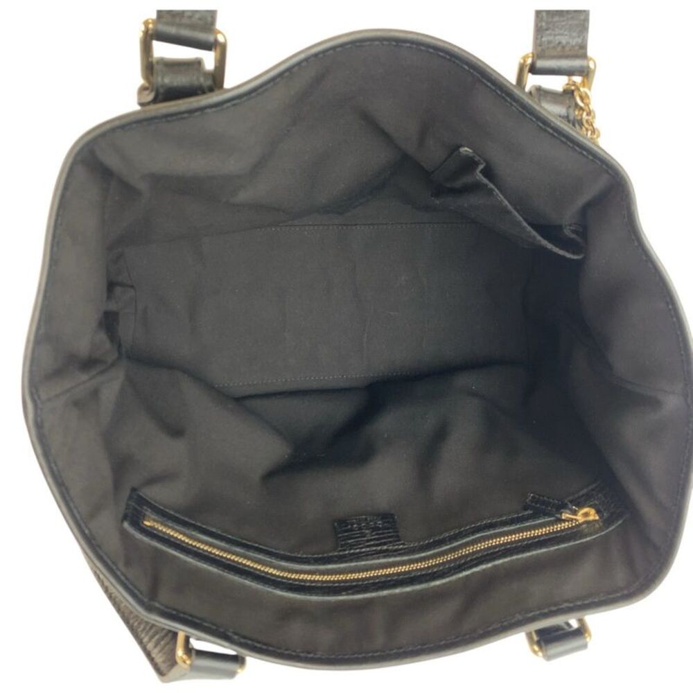Gucci GG Canvas Tote Shoulder Bag Black - Picture 9 of 10